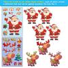 6 Pieces/set Christmas Face Changing Puzzle Stickers Children's DIY Puzzle Cartoon Stickers  Elk Face Changing Stickers