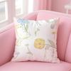 KKitty Flowers apples Kitty Cushion Cover Pillow Case Soft Friendly Fabric  Concealed Zipper