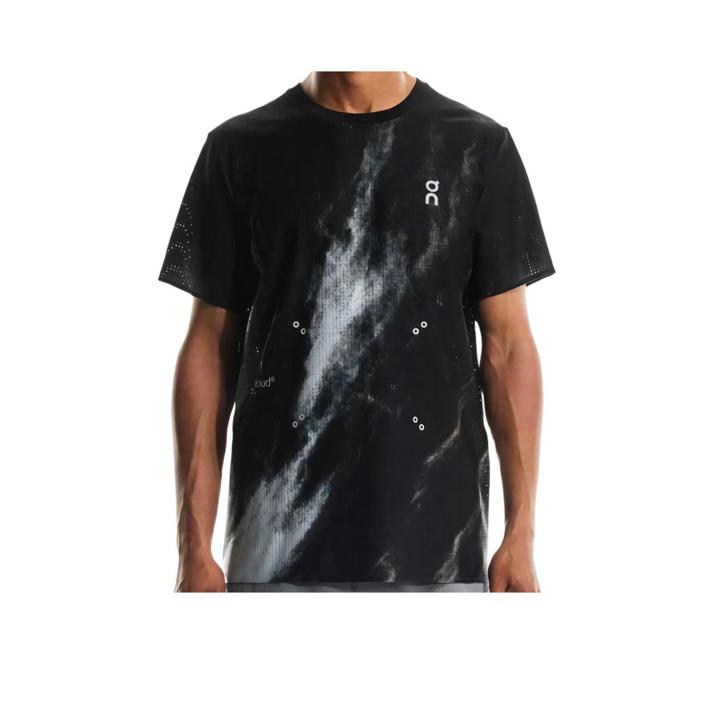 On Pace FW/AW25 Mesh CleanCloud Fashi Graffiti Breathable Stretch Regular Short Sleeve T-Shirt Men Tops Black 1MF10030777