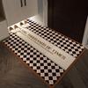Modern Simple Lattice Porch Silk Ring Floor Mat Is Easy To Clean, And Can Be Freely Cut Into The Home Floor Mat Non-Slip Floor Mat