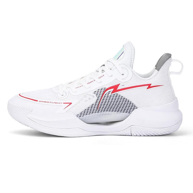Basketballschuhe Jugend professionelle praktische Trainings-Sneakers weiche Sohle rutschfest leicht Sportschuhe Paar Low-Top Basketballschuhe