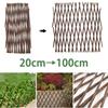 Wytrzymałe Drewniane Ogrodzenie 40/70cm Rozszerzana Siatka Ogrodzeniowa DIY Ogrodzenie Domowe Ogrodzenie Podwórkowe Dekoracja