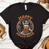 Halloween Beer Lover T Shirt Skeleton Drinking Funny Oktoberfest Spooky Vintage Unisex Breathable Casual Stretched