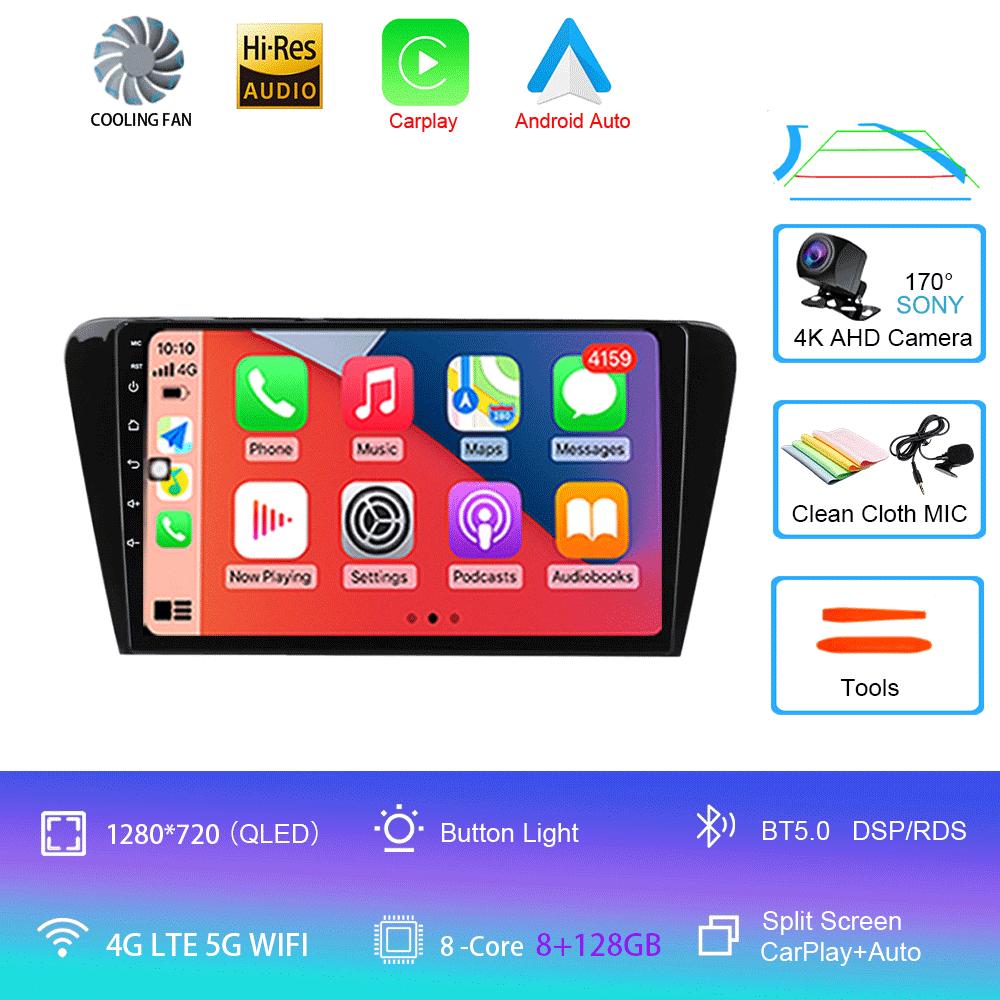 Pentru Volkswagen Skoda Octavia 3 A7 2013-2018 auto radio multimedia player video navigație GPS 4G Carplay 2 DIN Android 14