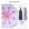 beneunder Three-Fold UV Protection Travel Umbrella