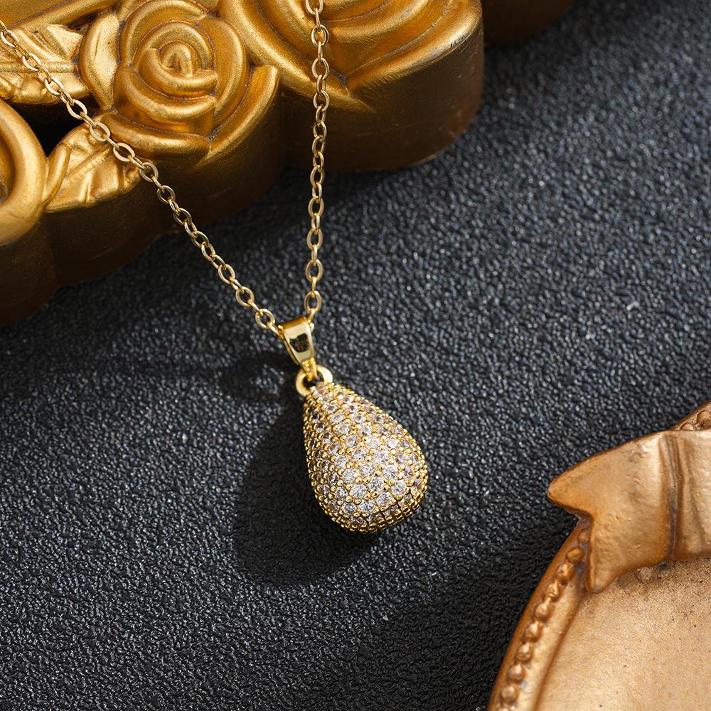 Korean Style Water Drop Necklace - Trendy, Versatile, Fade-Resistant Accessory