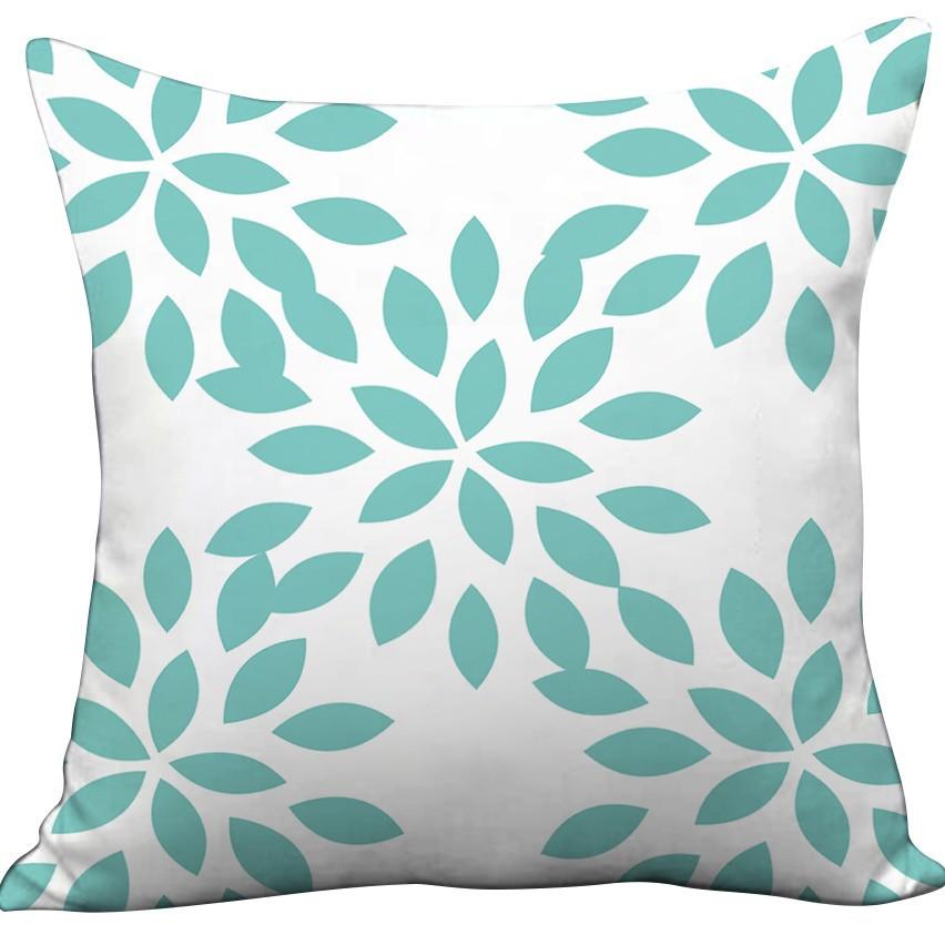 Modern Simple Nordic Style Plush Sofa Pillowcase Small Flower Letter Print Ins Macaron Color Pillowcase