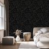 Black glitter wallpaper, black and graphite, black background, 50x1000