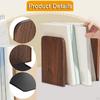 Wooden Book End Books Stopper Heavy Duty Elegant for /magazines Support Bookcase