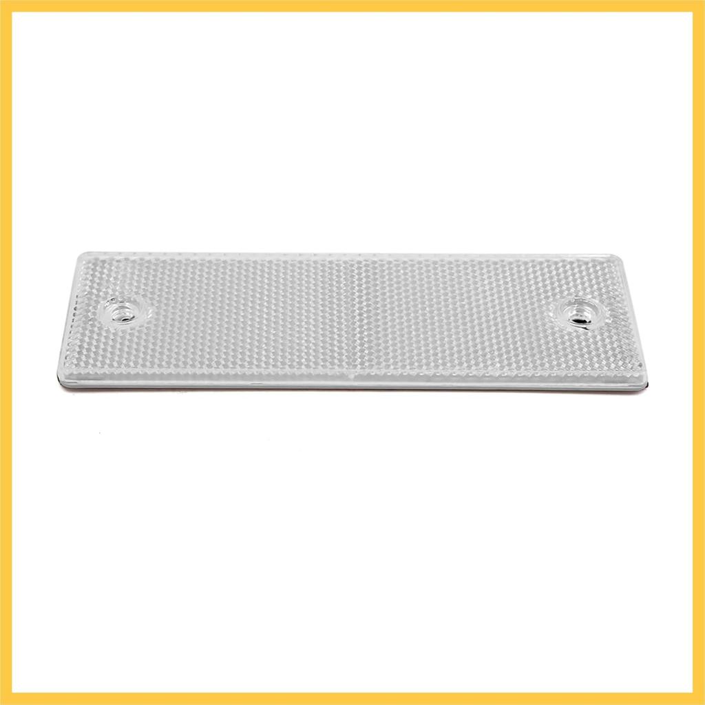 145mm X 45mm White Plastic Self-adhesoive Rectangle Trailer Car Reflector 2PCS Auto Replacement Parts
