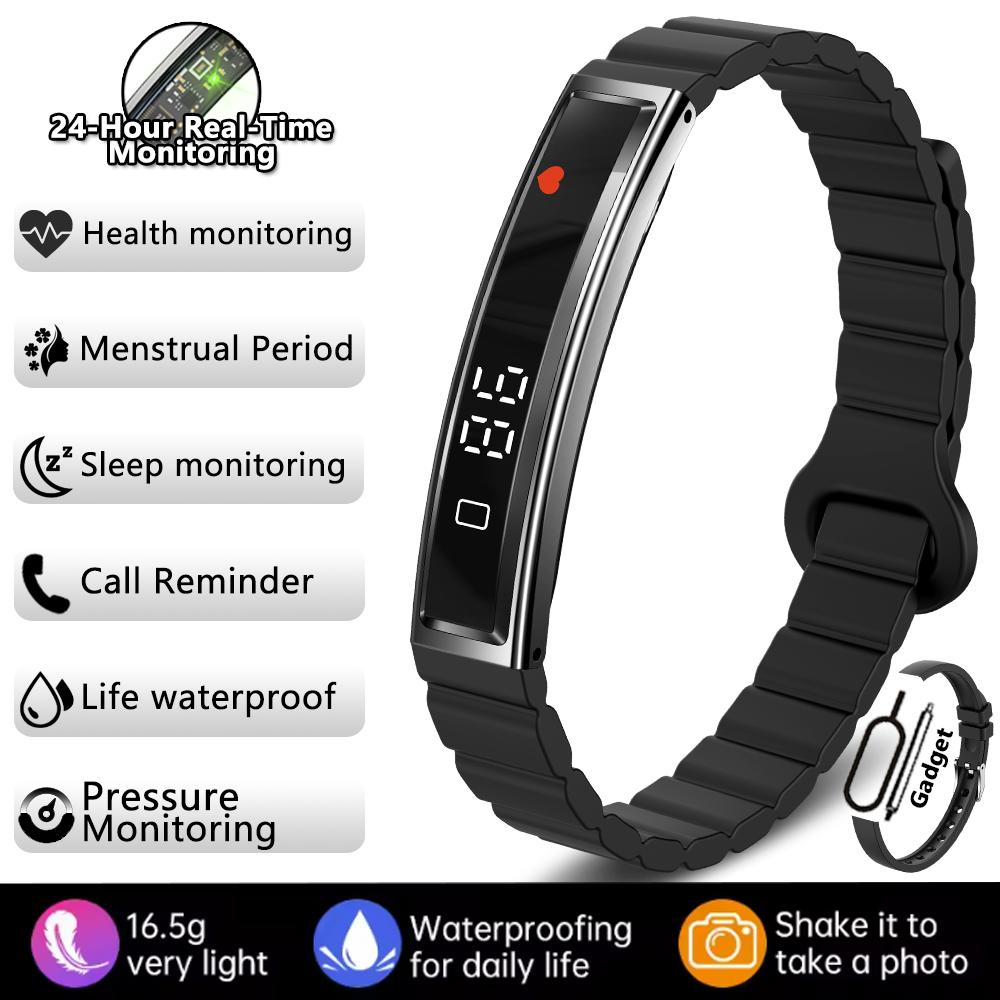 Fashion Women Smart Bracelet Sport Mode Fitness Tracker Heart Rate Health Monitoring IP68 Waterproof Smart Watch Men  NEW