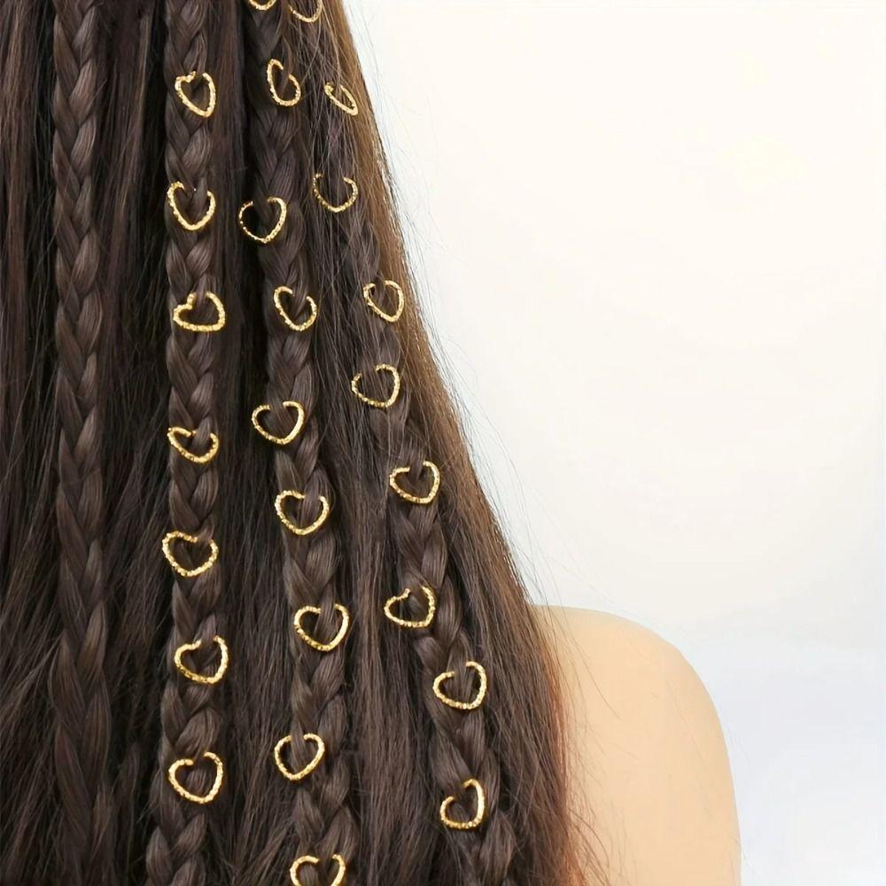 Gold Hair Loop Star Women Hair Clip Summer Decor Braide Hair Tool  Hair Braiding Decoration