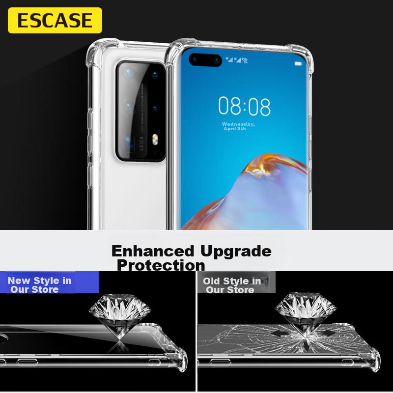 Huawei P40 Pro+ Phone Case, Full Protection Shockproof Soft with Air Cushion, Dual Material Anti-Drop Trendy, German Bayer TPU, High Transparency