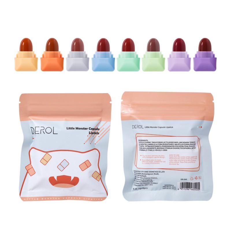 

Конфетная матовая помада с 8 цветами, набор помад с бархатным туманом, который нелегко наклеить на чашку