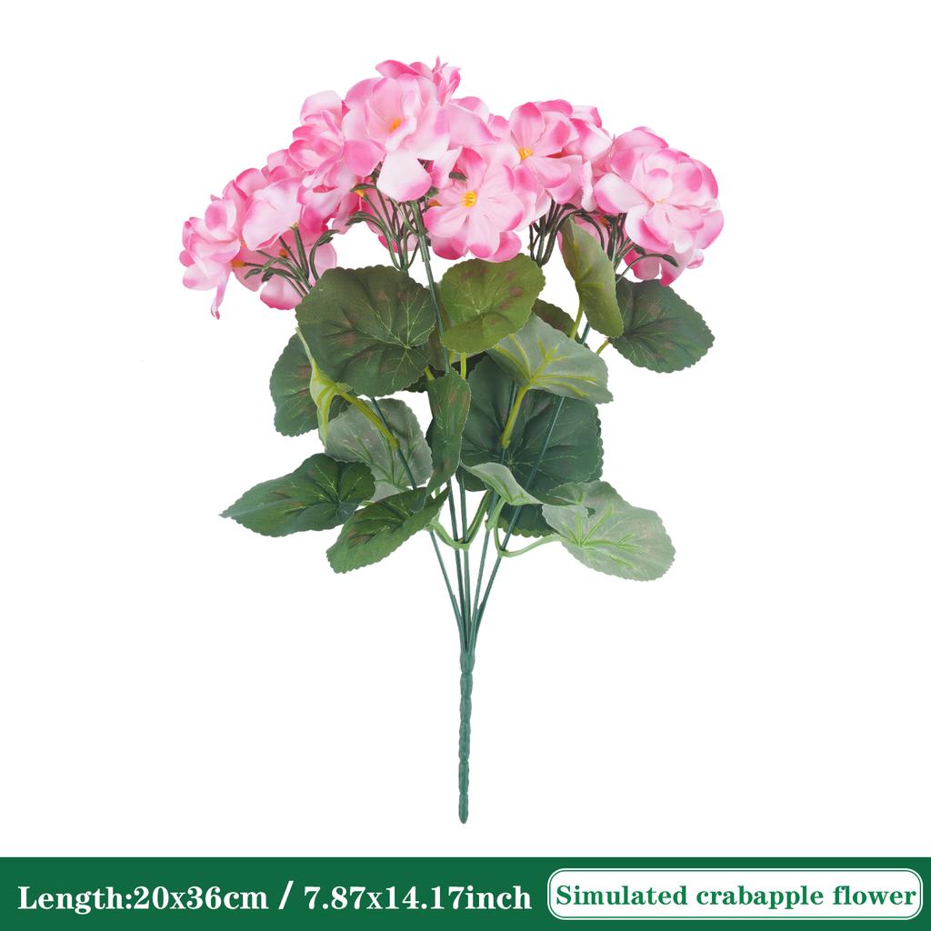 36CM 4/6Pcs Artificial Flowers Silk Begonia Bouquet Realistic Colorful Wedding Home Party Living Room Table Decoration