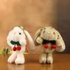 Plush Bunny Keychain Cartoon Stuffed Animal Toy For Students Backpack Decor