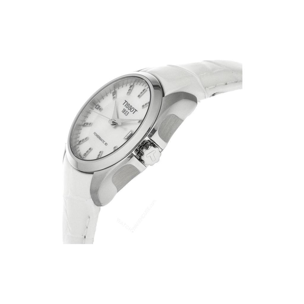 Tissot Kutu Collection Automatic Mechanical Movement 100m Water Resistance Women's Watch Silver Dial T035.207.16.116.00