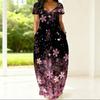 Casual Women Oversized Dress Crew Neck Short Sleeve Clothes Lightweight For Home And Outdoor Daily Use