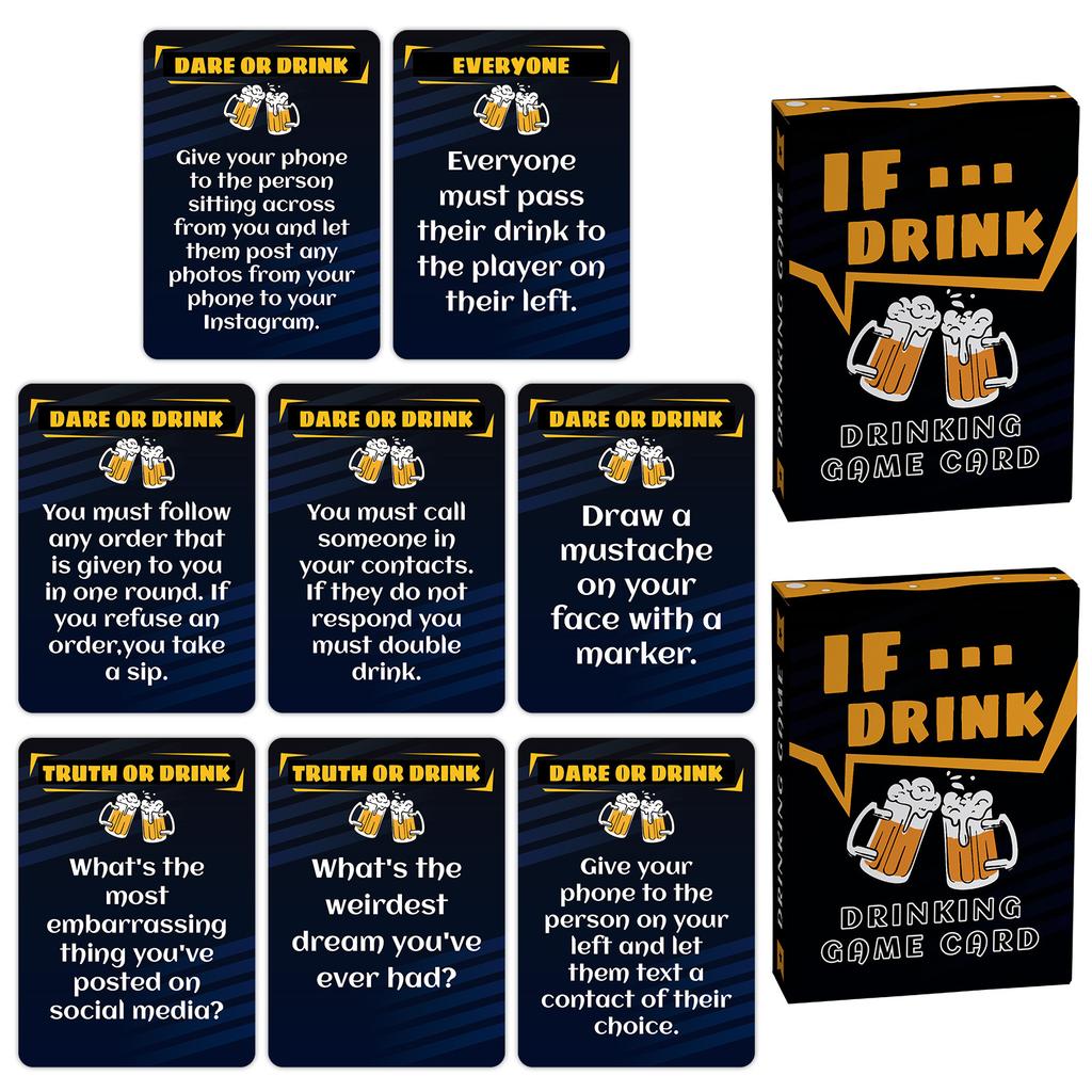 Drunk Card Social and Interactive Creative Bar Adults Drinking Cards Bar Gathering Dorm Board Game