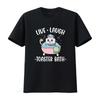 Lustiges Cartoon Live Laugh Toaster Bad Meme Druck Lässiges T-Shirt Vintage Weiche Designer Kleidung Atmungsaktiv