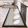 Non-Slip Diatomaceous Earth Kitchen Mat Set - Dirt-Resistant, Easy-Care, Absorbent, Two-Piece Foot Pad Carpet