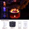 Umidificatore a fiamma Medusa Diffusore di aromi elettrico Lava Vulcano Design Effetto fiamma Diffusore d'aria Macchina per il creatore della foschia