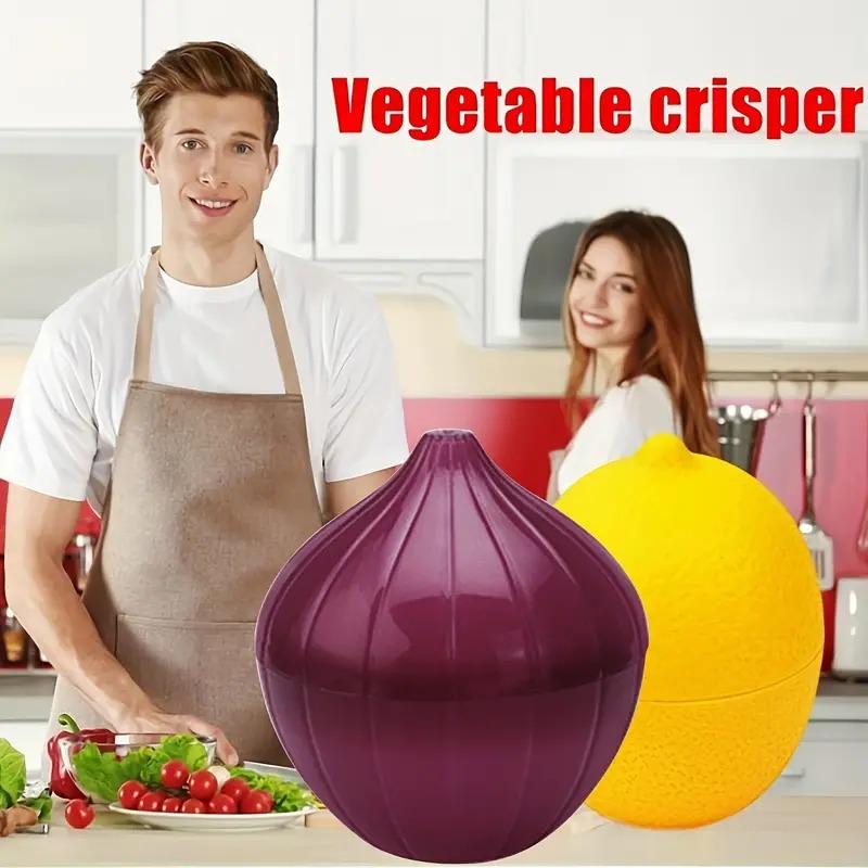 1Pc Onion Plastic Sealed Box Kitchen Refrigerator Keep Food Fresh Storage Boxes Lemon Garlic Tomato Organizer Case