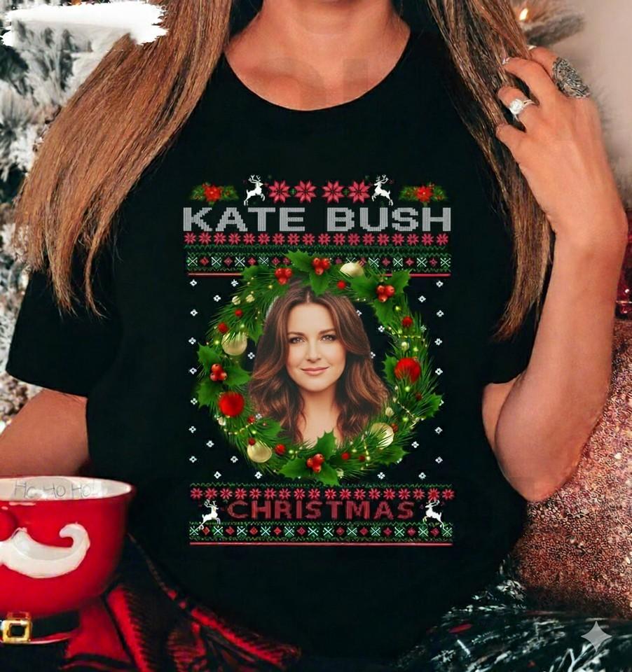 Kate Bush Ugly Christmas Unisex T-Shirt Full Size MC1275