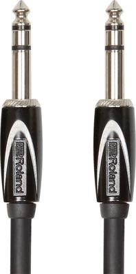 Roland Musikinstrument 1m TRS Klinke zu TRS Kupferdraht RCC-3-TRTR Kabel, Lang, Klinke, Geschirmt, Sauerstofffrei, Hohe Reinheit