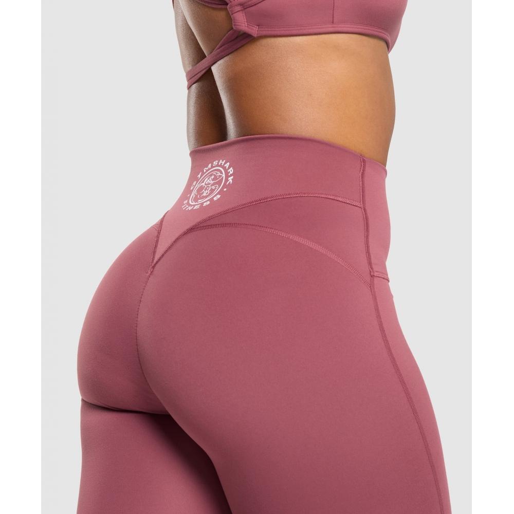 Gymshark Legacy Logo Leggings Washed Berry Pink B7a4e Kcps