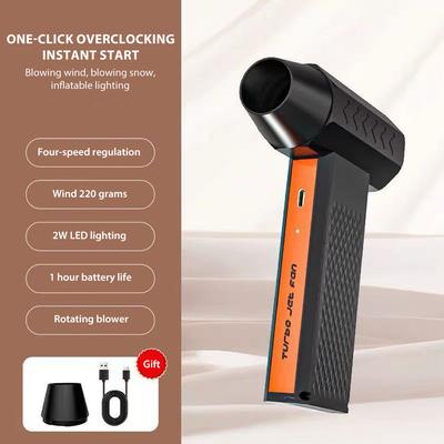 Powerful Turbo Air Blower 400000RPM Portable Compressed Air Duster Strong Pressure Turbo Jet Fan Rechargeable Dust Blower