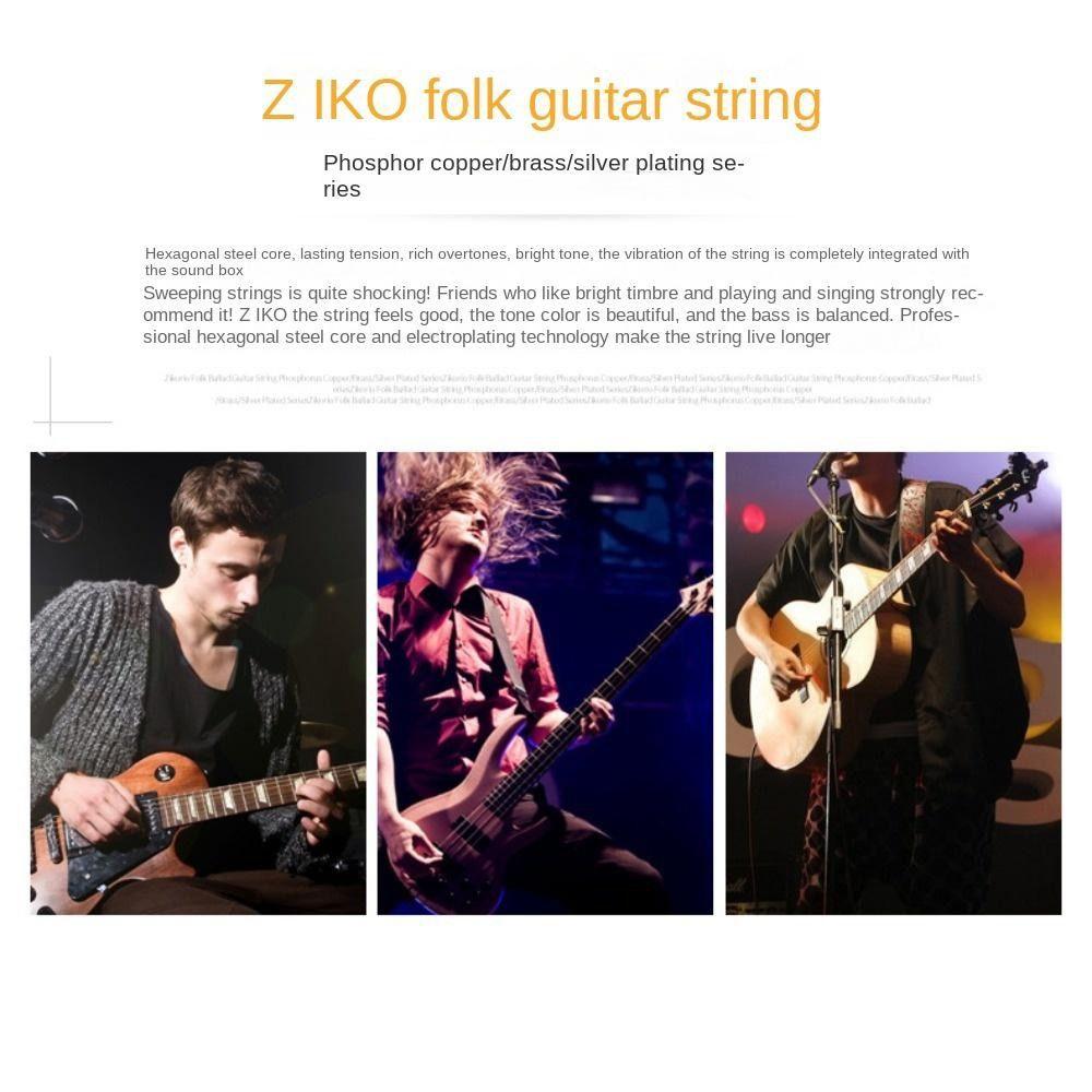 6 Strings Set Folk Guitar String DCZ DAG DP DUS DR Guitar String  Acoustic Guitar