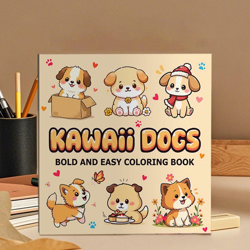 Cartoon Coloring Book Educational Doodles Book Cute Graffiti Painting Book  for Adults And Teens