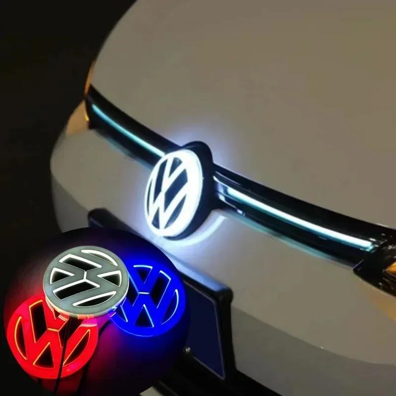 VW GTI GOLF 2026 Heiß für VOLKSWAGEN VW Becherhalter Radkappen 4D LED für Volkswagen Logo Licht vorne und hinten Logo Aufkleber passend