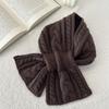 Cross Scarf New Fried Dough Twists Monochrome Fork Neck Warm Scarf Versatile Vintage Scarf