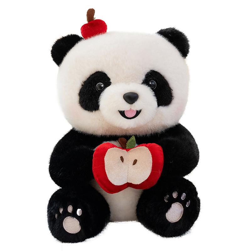 Cute Umbrella Handheld Panda Plush Backpack Doll Pp Cotton Filling