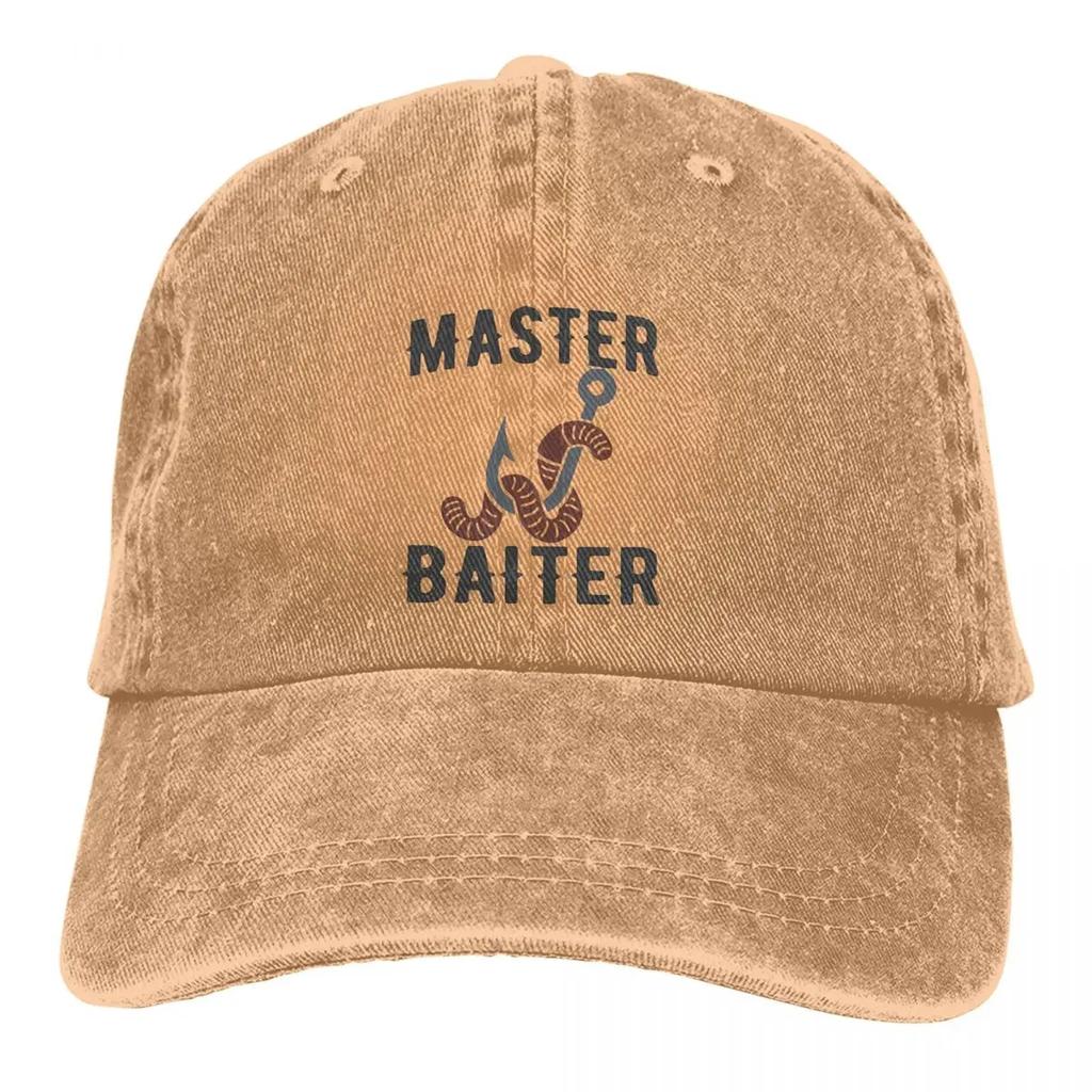 Master Baiter Funny FisherUnisex Classic Baseball Caps Peaked Cap Sun Shade Hats for Unisex Women