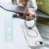 For iPhone 16e Case Compatible with MagSafe Rotating Ring Kickstand TPU + PC Phone Back Cover