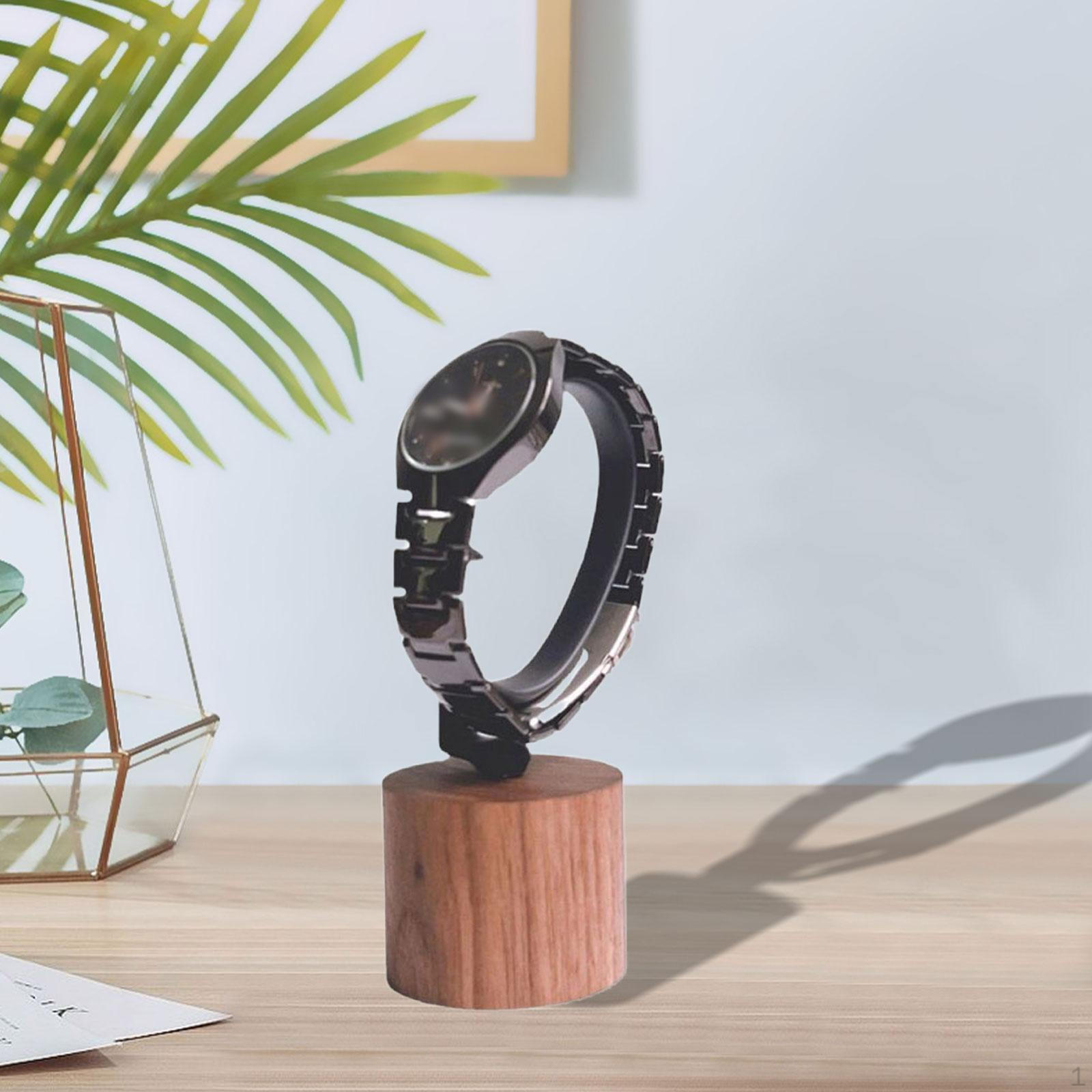 

Элегантная подставка для часов с деревянной основой для дома и магазина 5cmx13cm