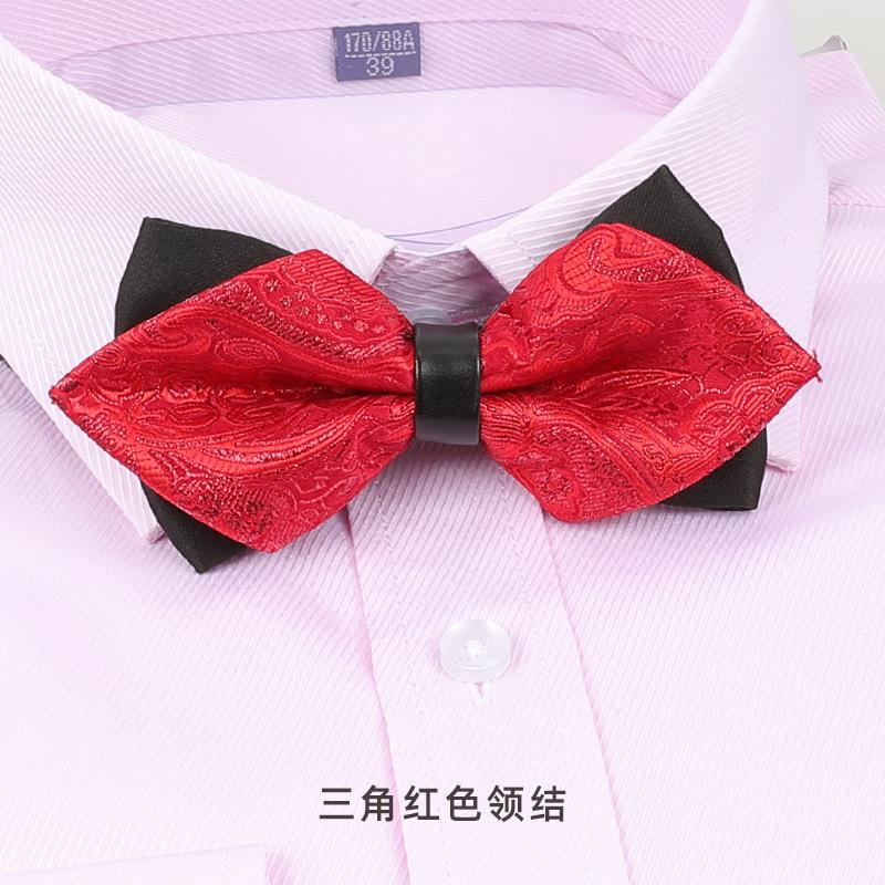 Bow Tie Wedding Male, Korean Groom Wedding Best Man Men British Bow Tie Burgundy Bow Red Bow Tie