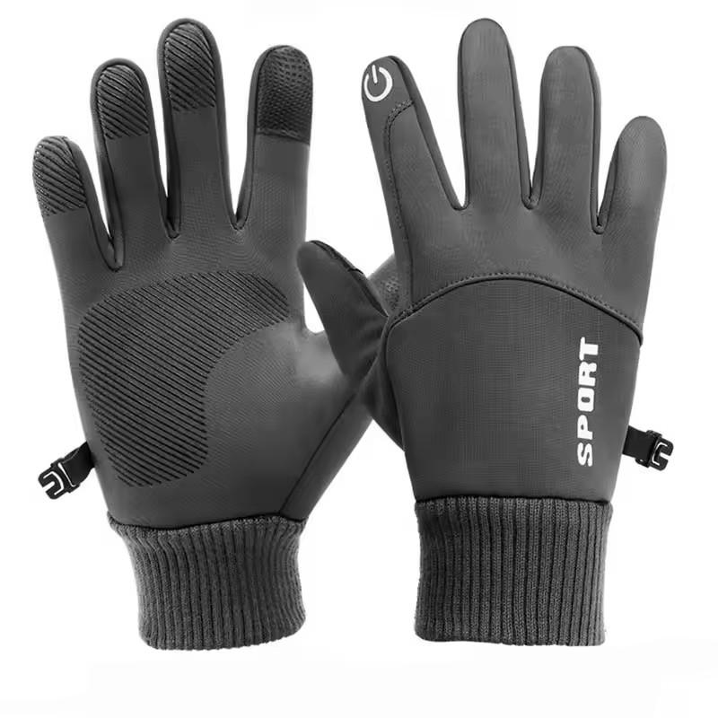 Winter Warm Full Fingers Waterproof Wind proof Cycling Outdoor Sports Running Motorcycle Ski Touch Screen  Gloves