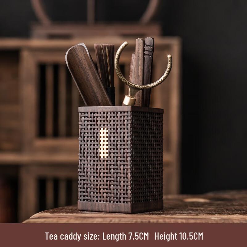 

Набор инструментов для чайной церемонии «Шанци» из эбенового дерева