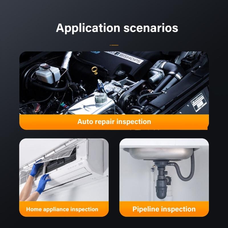 1080P High Resolution Inspection Camera 4.3 Inch Screen Easy Carry Borescope for Automotive Machinery Maintenance