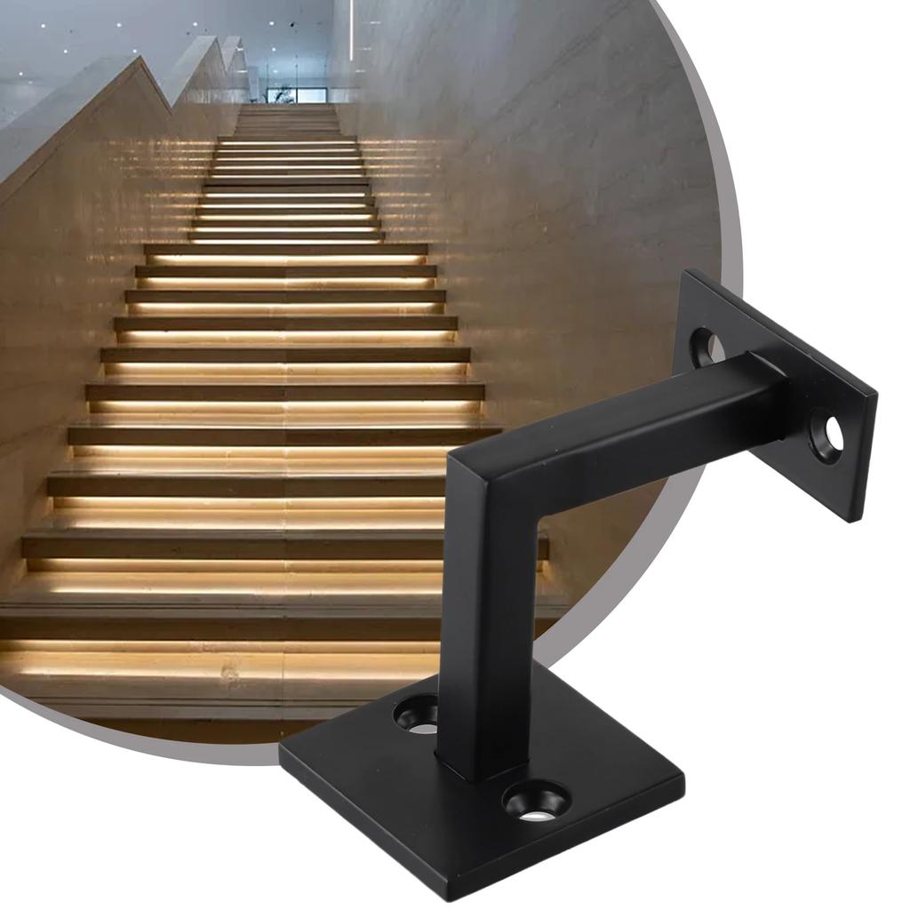 Bracket Handrail Brackets 304 Stainless Steel Bannister Black Hand Perfect Dimensions Rail Balustrade Practical