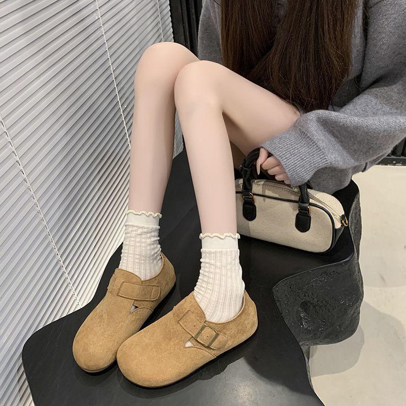 All-inclusive Birkenstock women's shoes retro Birkenstock one-pedal shoes fashion super soft versatile single shoes casual shoes