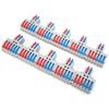 10Pcs Wire Conductor Connector 2in6out with Fixed Hole 4mm Splitter Fast Terminal Block 600V