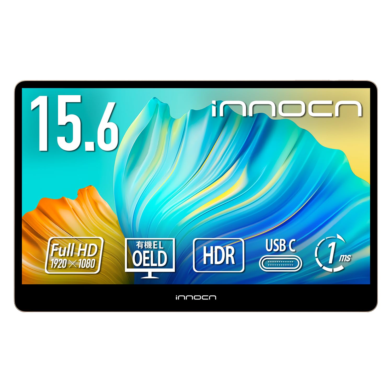

Мобільний монітор INNOCN innocn дюймовий Full HD OLED Organic EL Швидкість відгуку 1 мс Виробник x 15A1F 15,6 (Mini-HDMI/Type-C 2/З динаміком) чорний