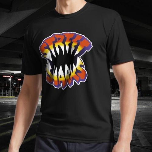 Street Sharks Logo Active T-Shirt Funny Size Mode American T-shirt S разноцветный