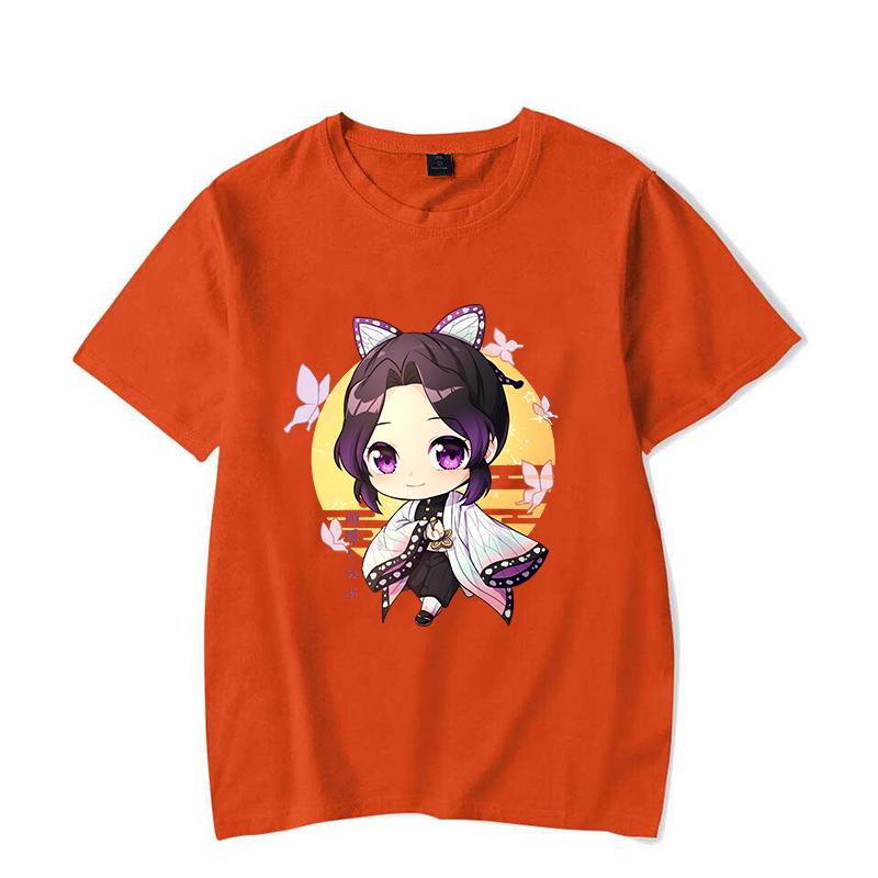 New Anime Print T Shirt Women Men Short Sleeve Tops Tees Summer Fashion Cute Kochou Shinobu Loose Casual T-shirt
