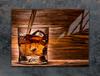 SKLENĚNÁ OCHRANNÁ DESKA NA KUCHYŇSKOU LINKU 70x52 WHISKY
